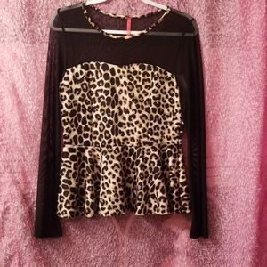 Cheetah Print Blouse
